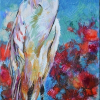 The Great Egret t 15x30 Acrylic