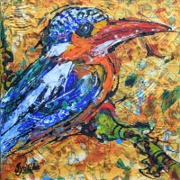 Kingfisher_1 12x12 —SOLD