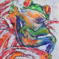 Red Eye Frog 20x24 Acrylic