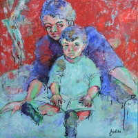 Mother & Child 30x30 —SOLD